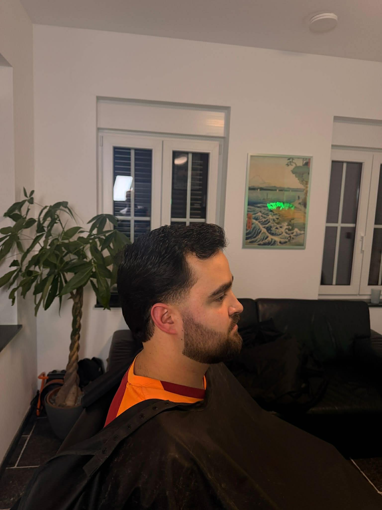 From mid tot taper fade